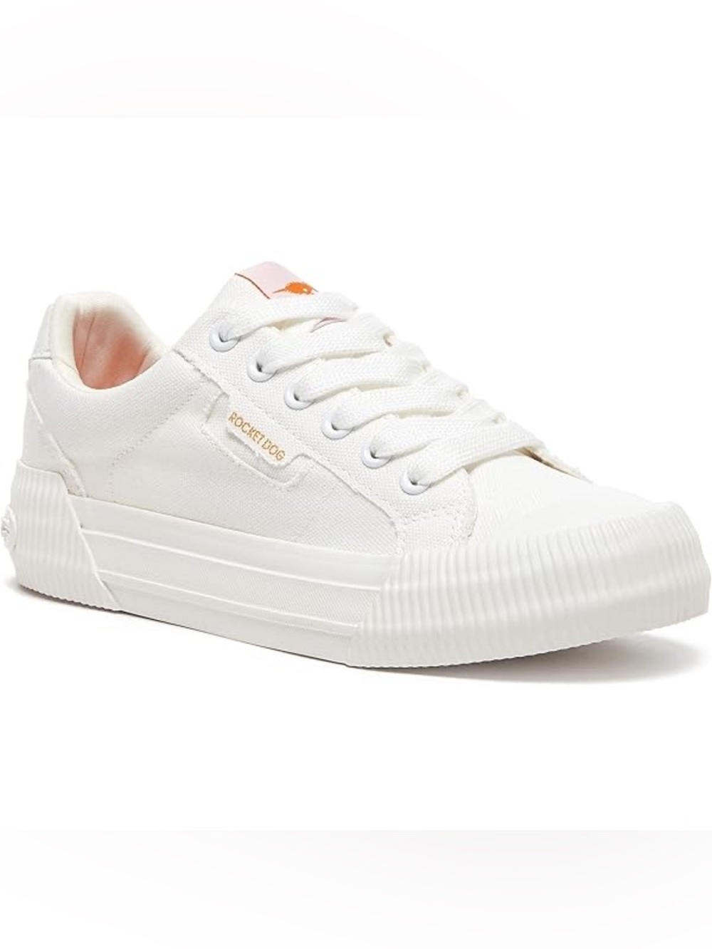 Rocket Dog White Canvas Low-Top Sneakers